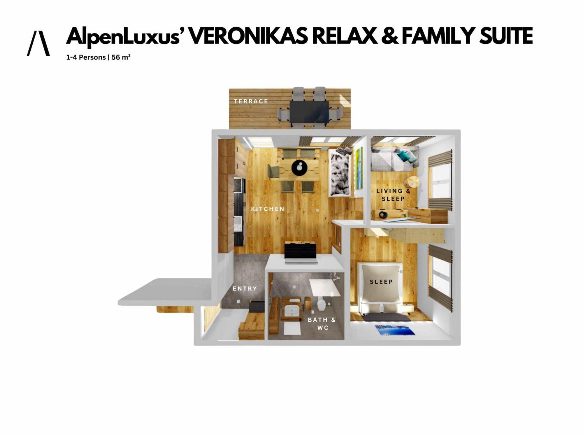 Alpenluxus Presents Veronikas Relax & Family Suite - Sun Terrace And Car Park Fuegen Ngoại thất bức ảnh